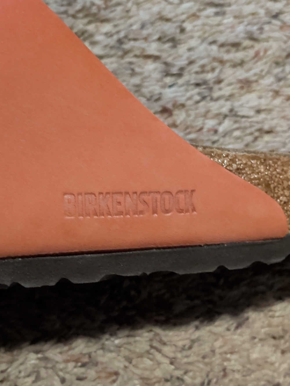 Birkenstock Arizona Double Strap Sandals in Coral-Orange - Picture 2 of 3